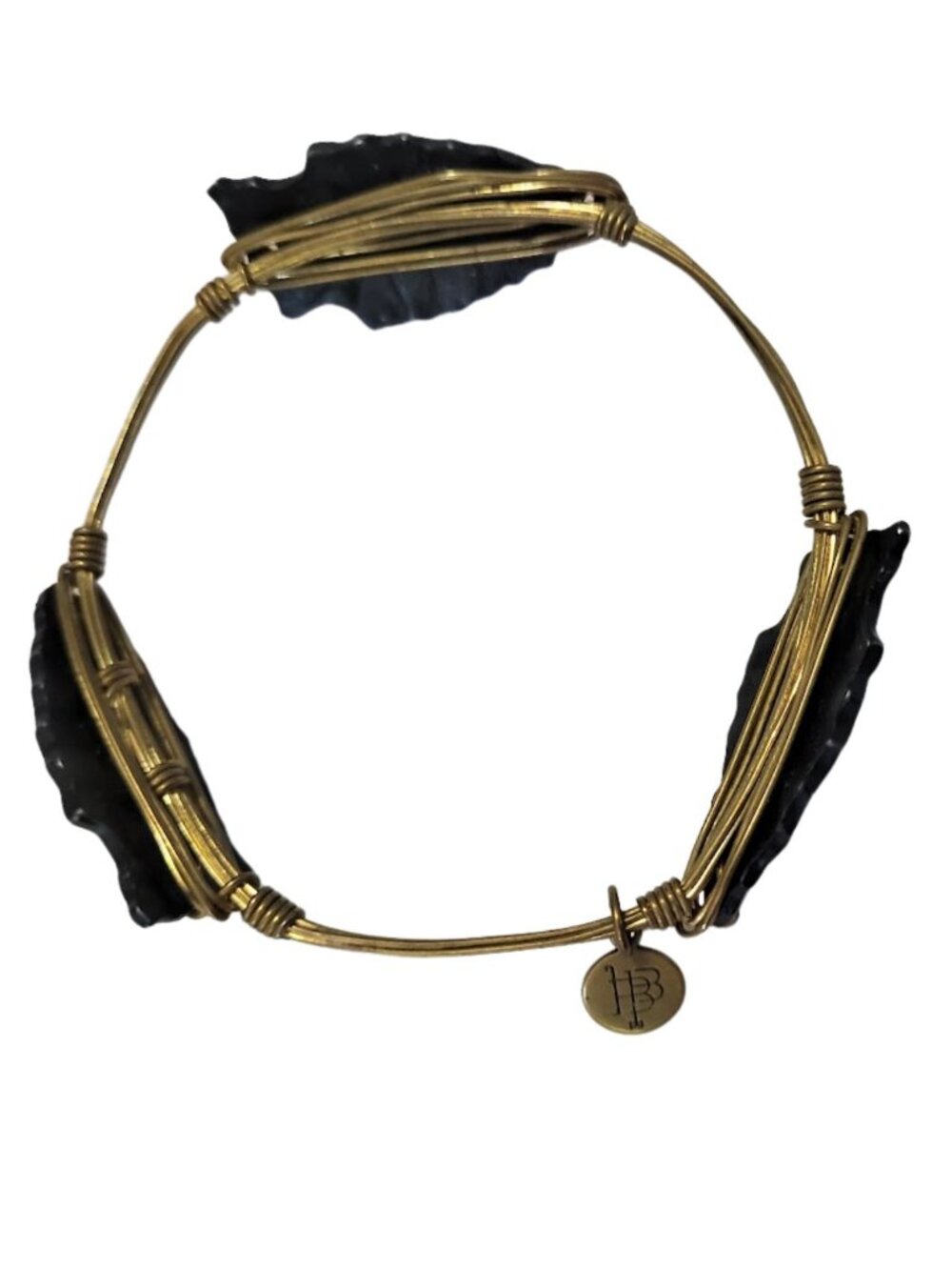 BOURBON & BOWTIES Black Arrowhead Bangle - Picture 3 of 3